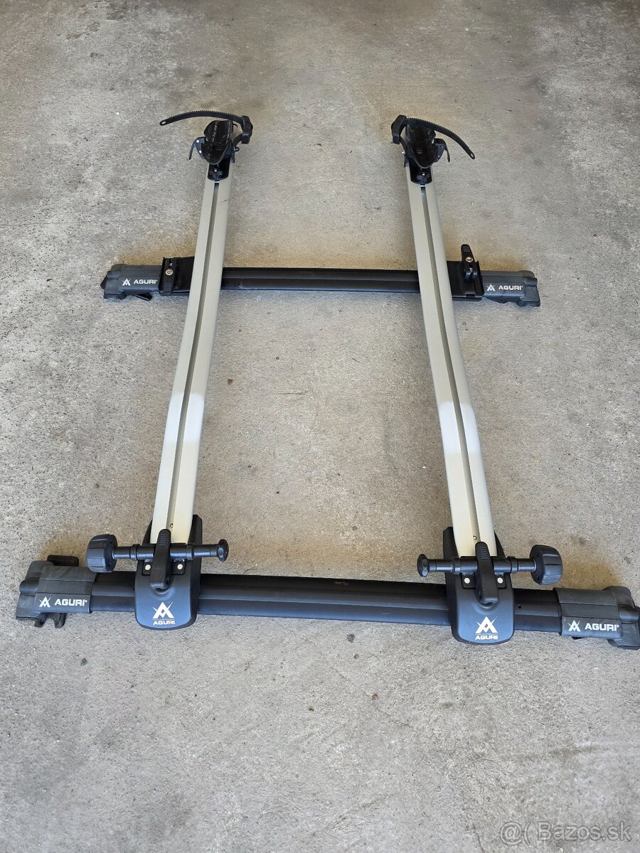Strešný nosič Aguri Prestige II + 2x nosič na bicykel Aguri