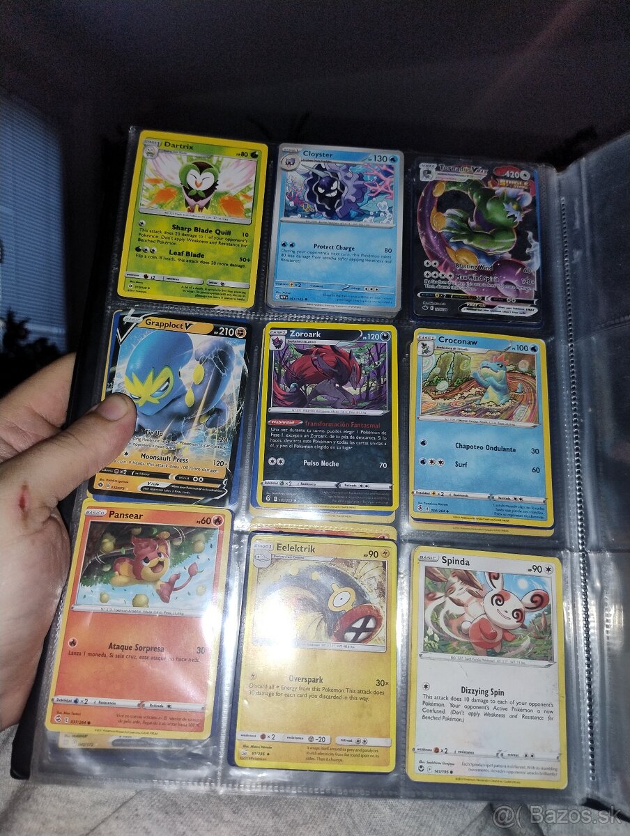 Pokémon karty plus veľký album plus Kniha