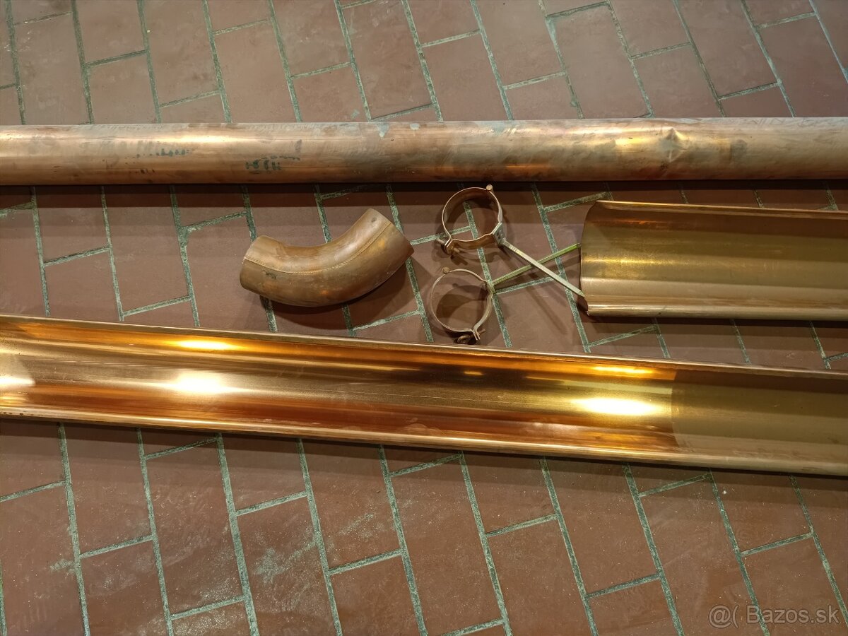 Medené klampiarske konštrukcie žľaby, rúry, doplnky 250/80