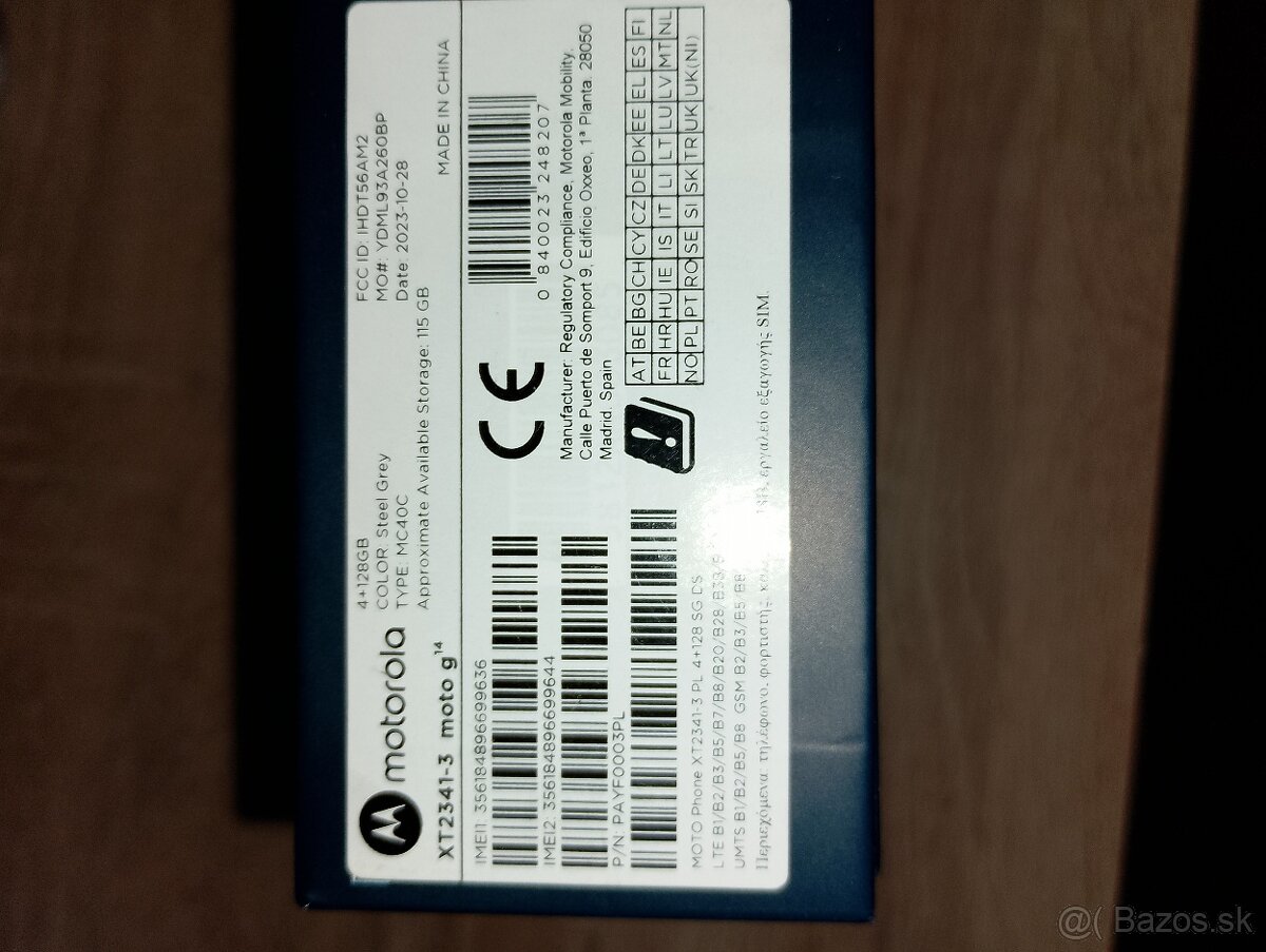 Motorola moto g14 nový nerozbaleny