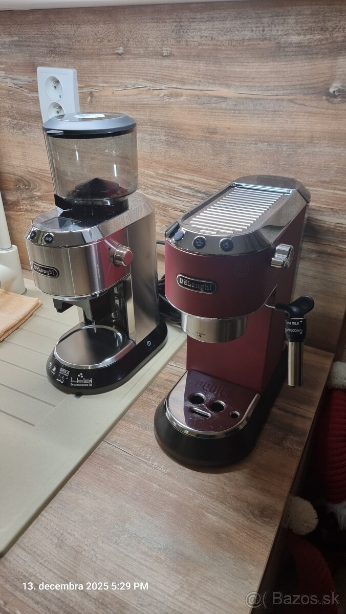 Predám kávovar + mlynček Delonghi