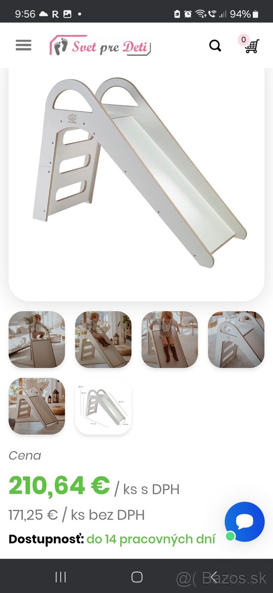 Drevená šmýkačka Misioo