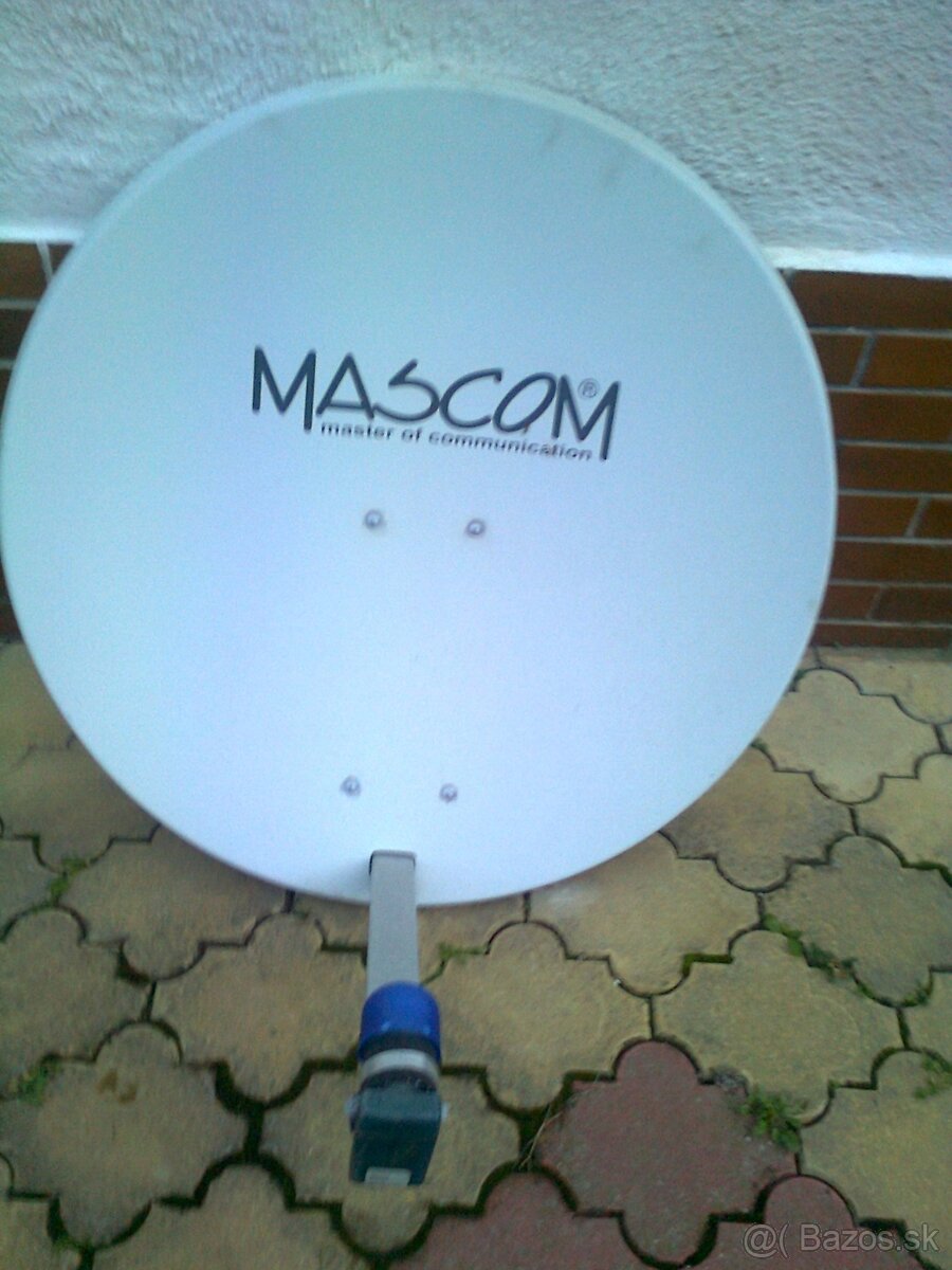 Predám hliníkovú sat. parabolu MASCOM s motorom a držiakom