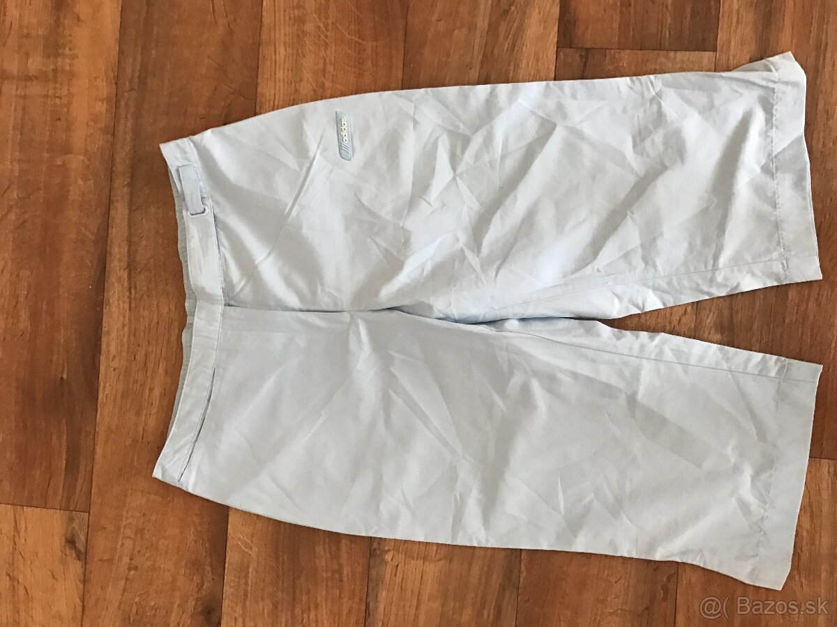 ADIDAS originál belasé damske capri nohavice 38/40