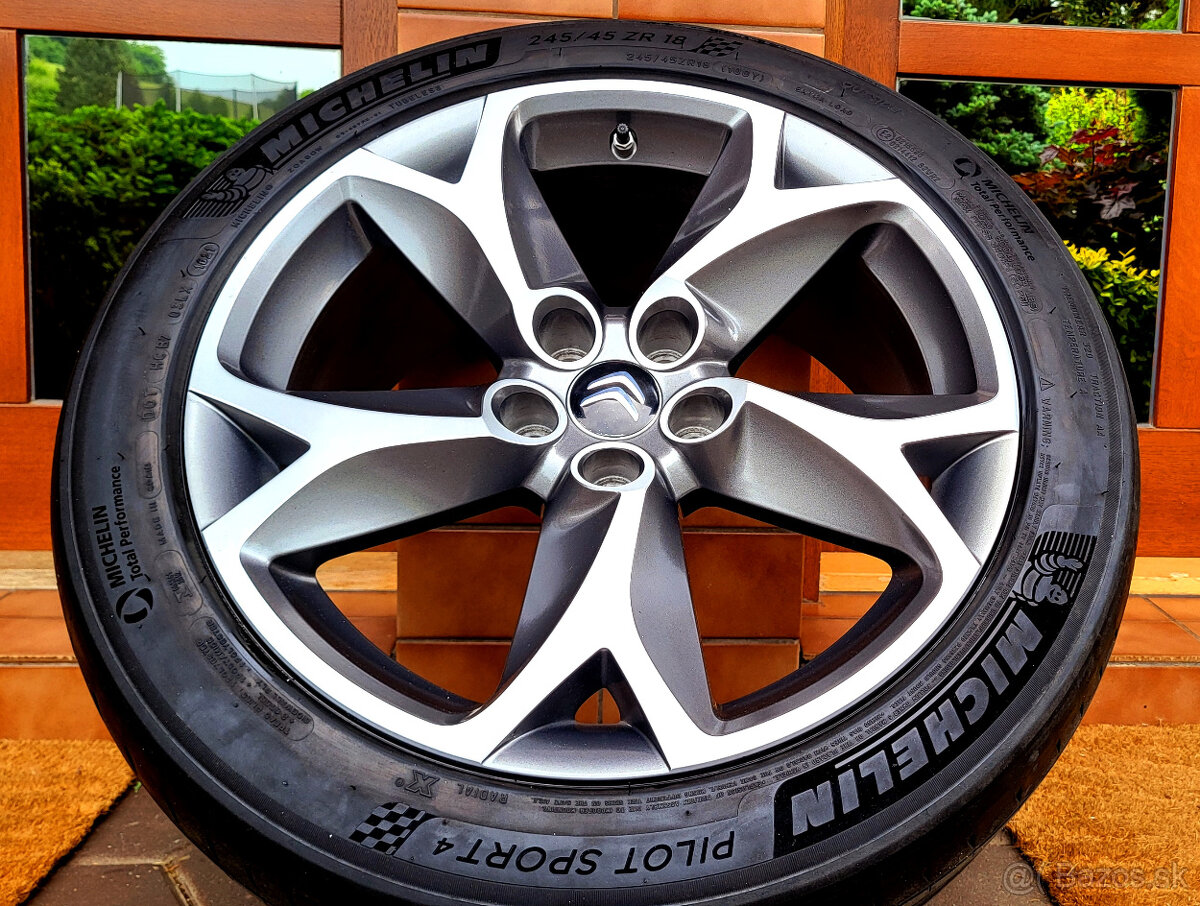 alu R18 5x108, senzory, (pneu 245/4) orig. Citroen C5