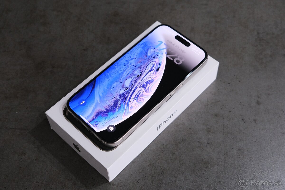 Apple iPhone 15 pro 128GB - Natural Titán - TOP STAV