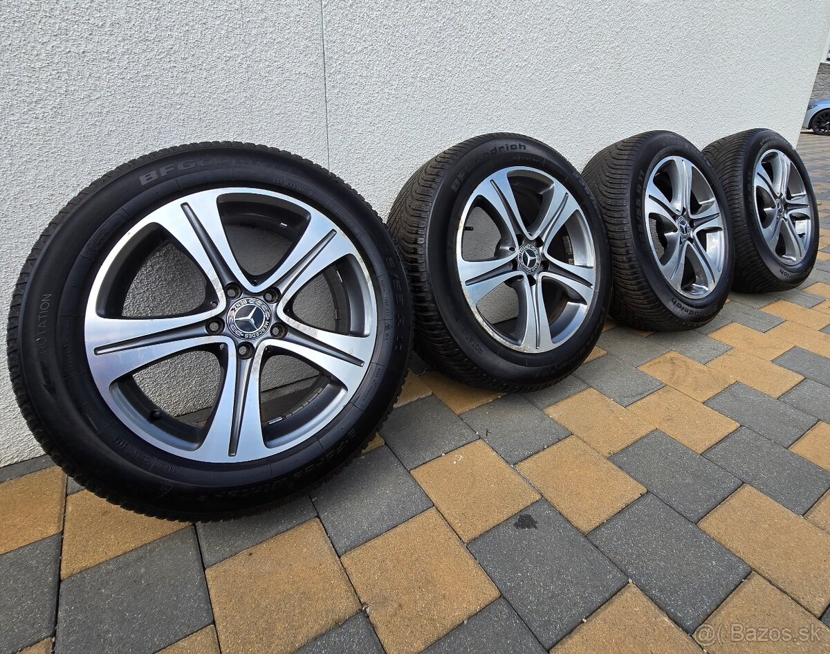 zimné Mercedes E 5x112 BFGoodrich 225/55 R17 DOT3422