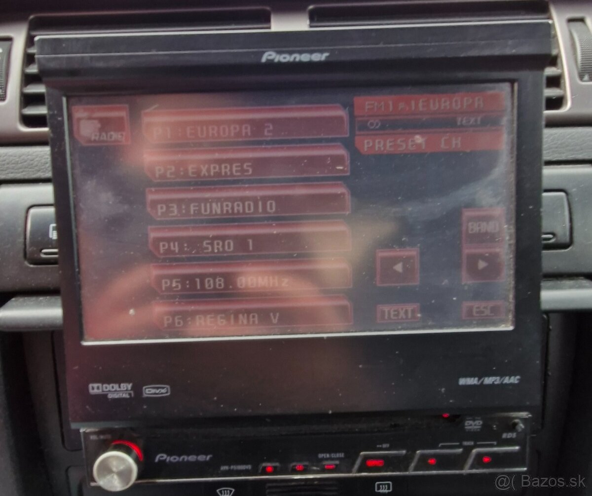 Pioneer AVH-P5100DVD dotykové rádio