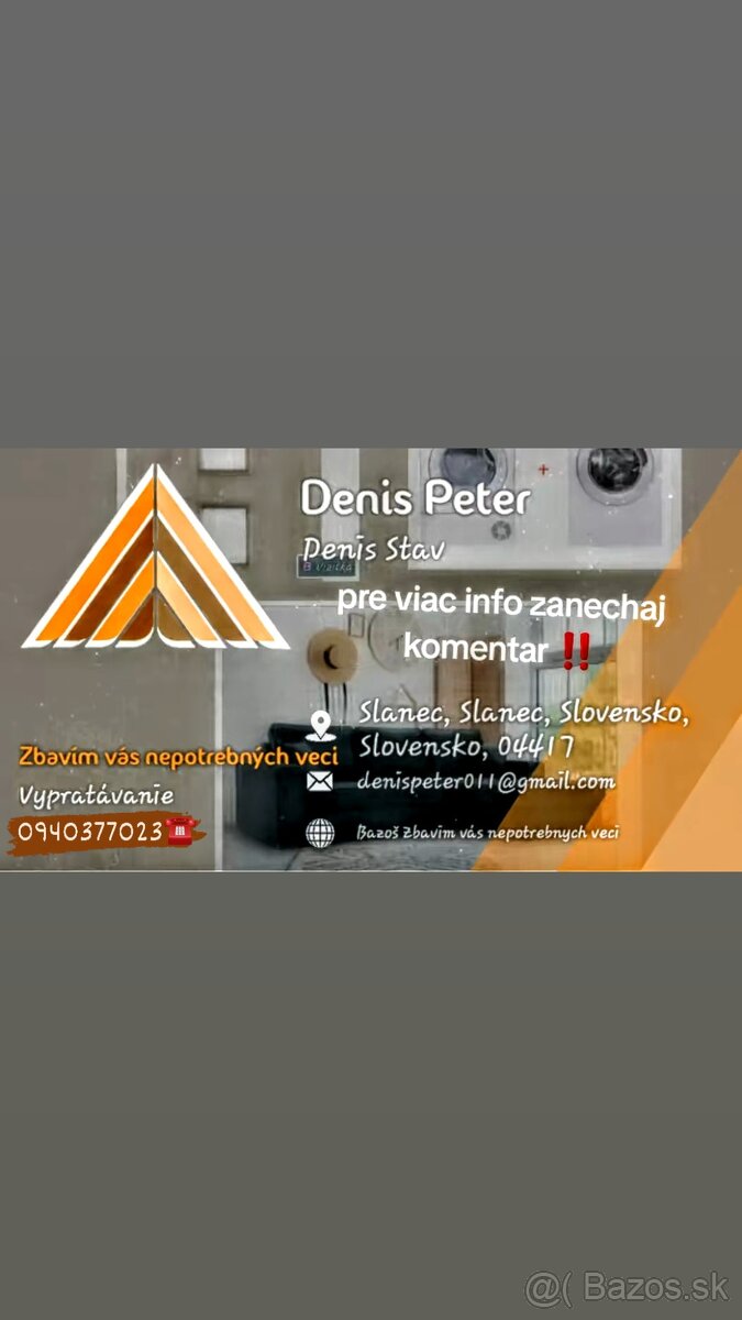 Ponúkam vypratávanie a sťahovanie