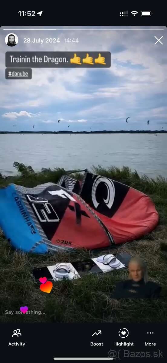 2x Kite Cabrinha + bar + trapéz + board -aj pre začiatočníka