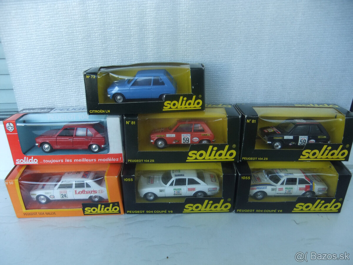 PREDAM konvolut Peugeot v 1:43 od SOLIDO