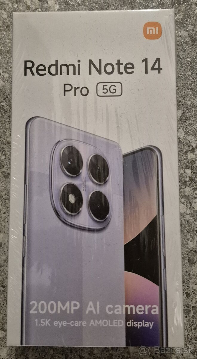 Xiaomi Redmi Note 14 Pro 5g, 8GB/256GB,cierny, NOVY