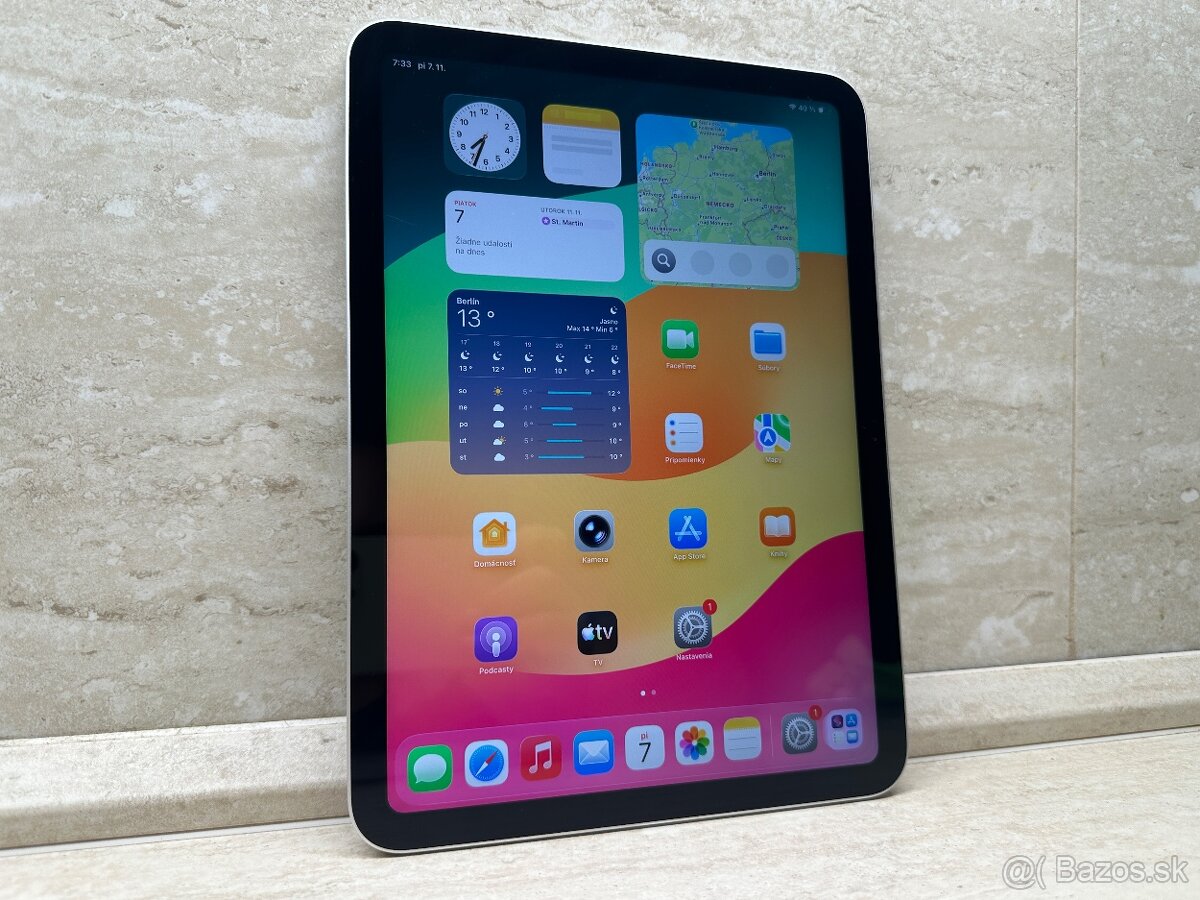 Apple iPad 10.9 (2022) 256GB Wi-Fi Silver, záruka