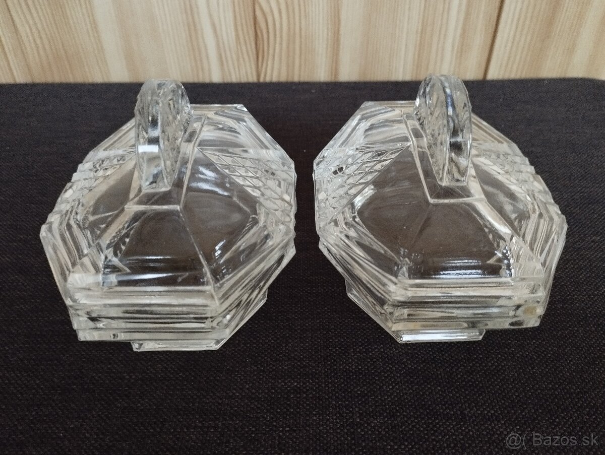 Sklenené cukorničky