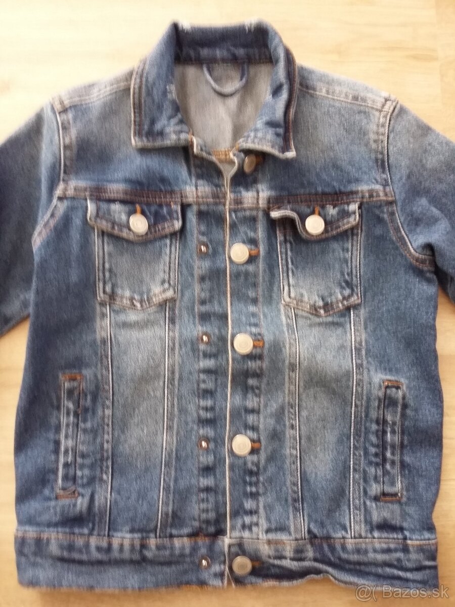 Top stav riflová bunda v super strihu a stave