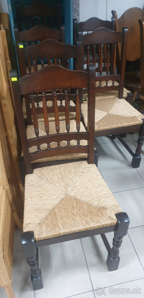 6x dubová stolička