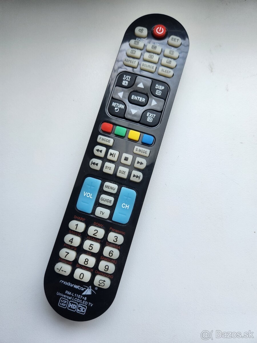 Univerzálne diaľkové RM-L1107 ovládanie pre TV