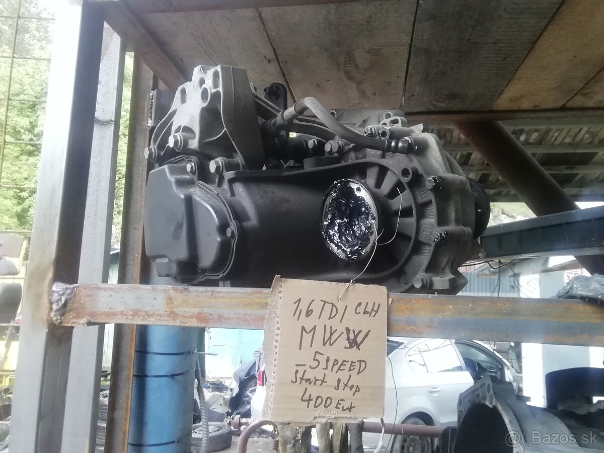 5 stupňová prevodovka štart stop MWW volkswagen group