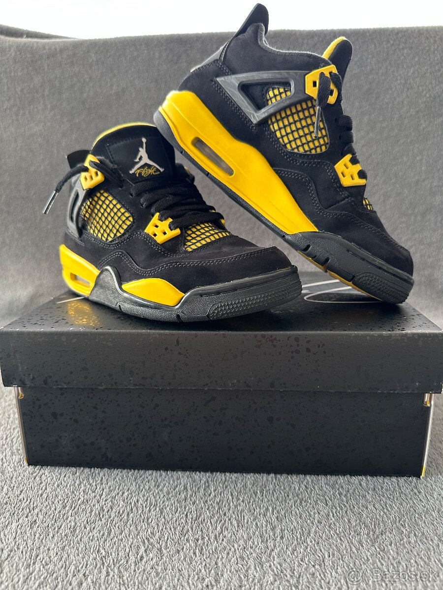 NIKE Jordan 4 yellow thunder (retro) detské