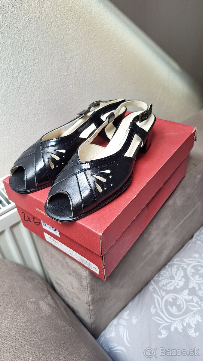 kozene sandale elegantné vypredaj