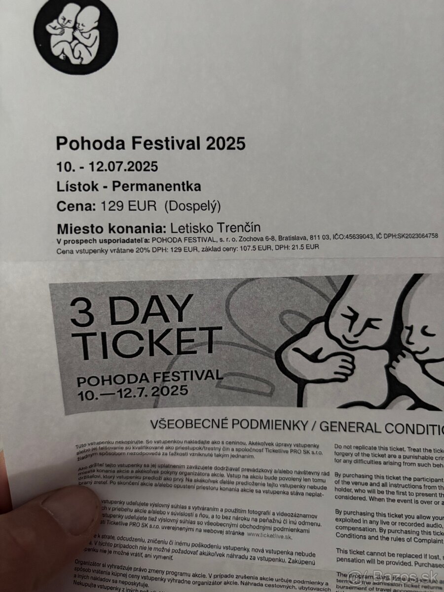 Pohoda festival vstupenka