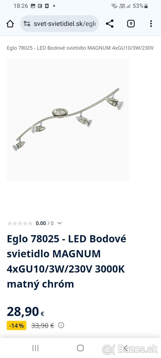Predám bodove svetlá