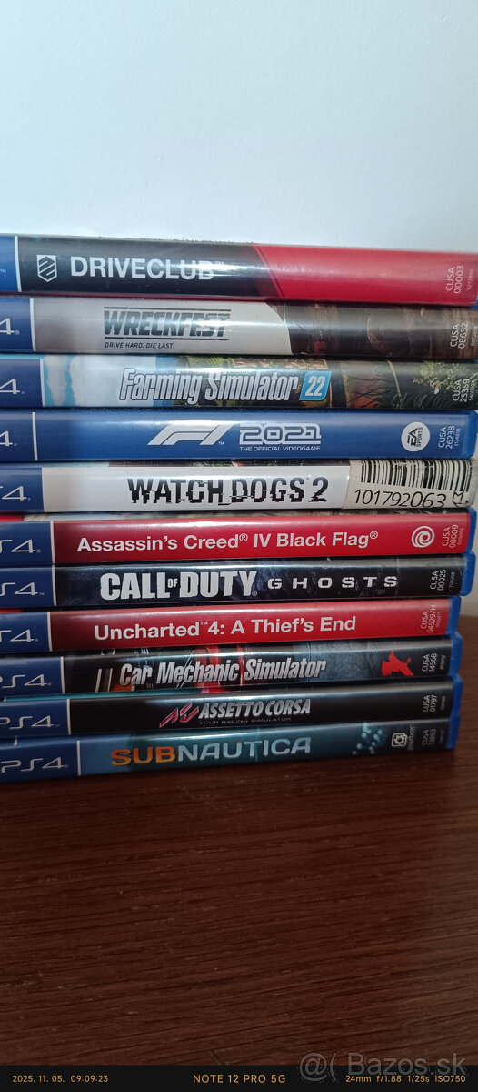 PS4 Játékcsomag Eladó - 11 db Cím (CoD, AC, F1, Uncharted s