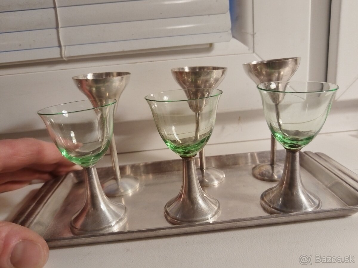 Štamperlíky z postriebrenej alpaky