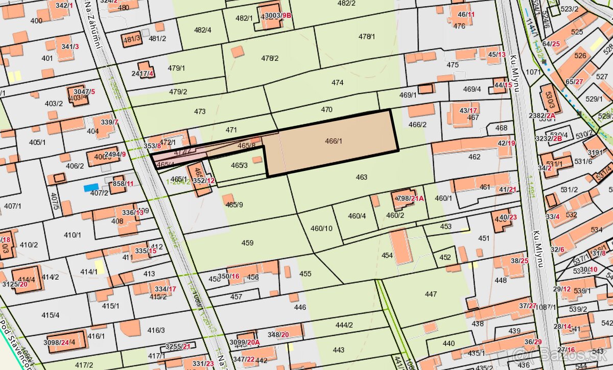 ŠACA - STAVEBNÝ POZEMOK VHIODNÝ NA VÝSTAVBU RD AJ DEVELOPERS