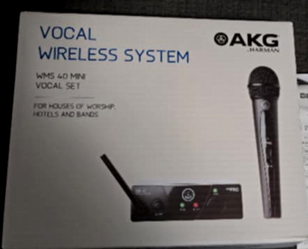 Predám novy AKG WMS40 MINI Vocal Bezdrôtový set US25A: 537.5