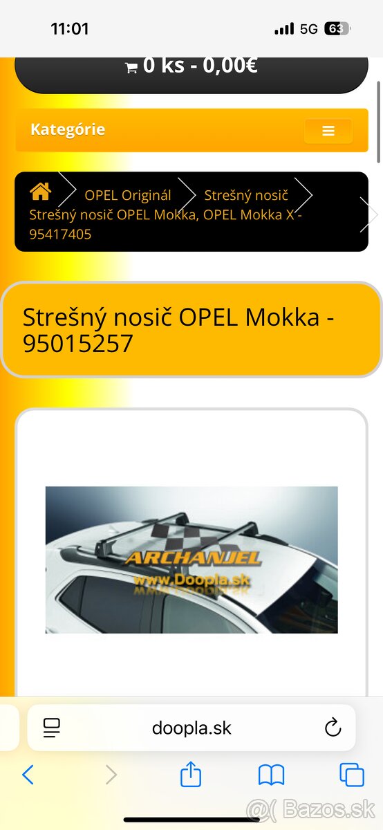 Mokka x 2019 strešný nosič