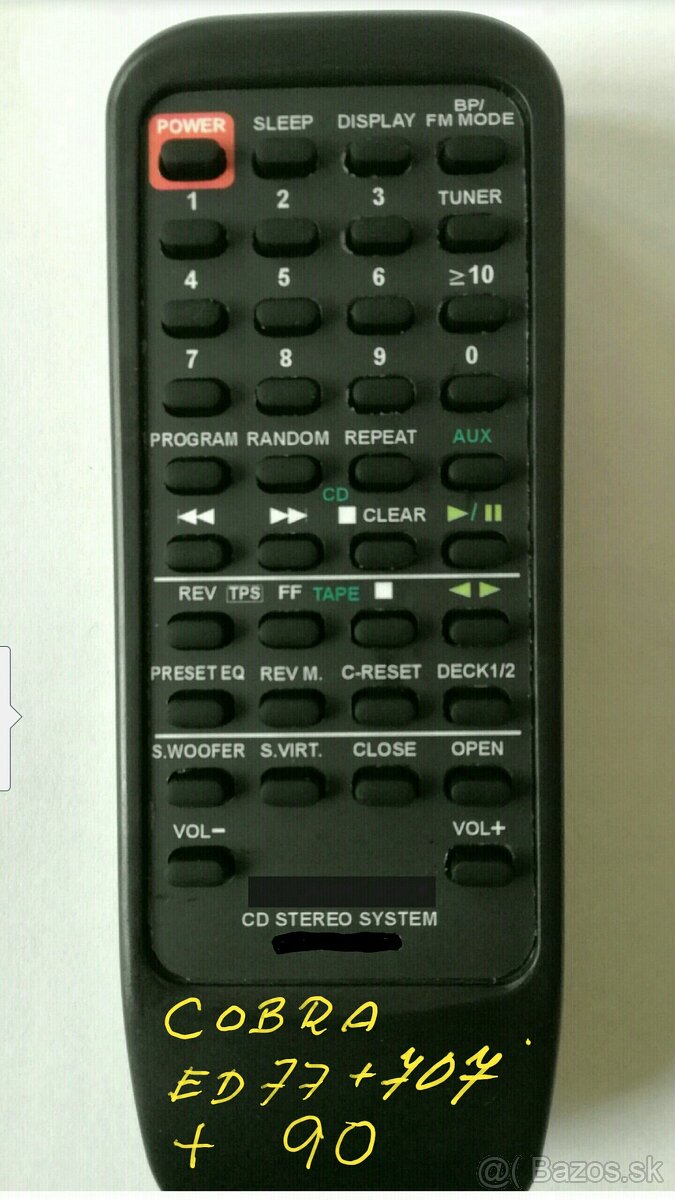 Ovladače Technics -Panasonic