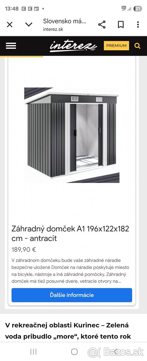 Záhradný domček