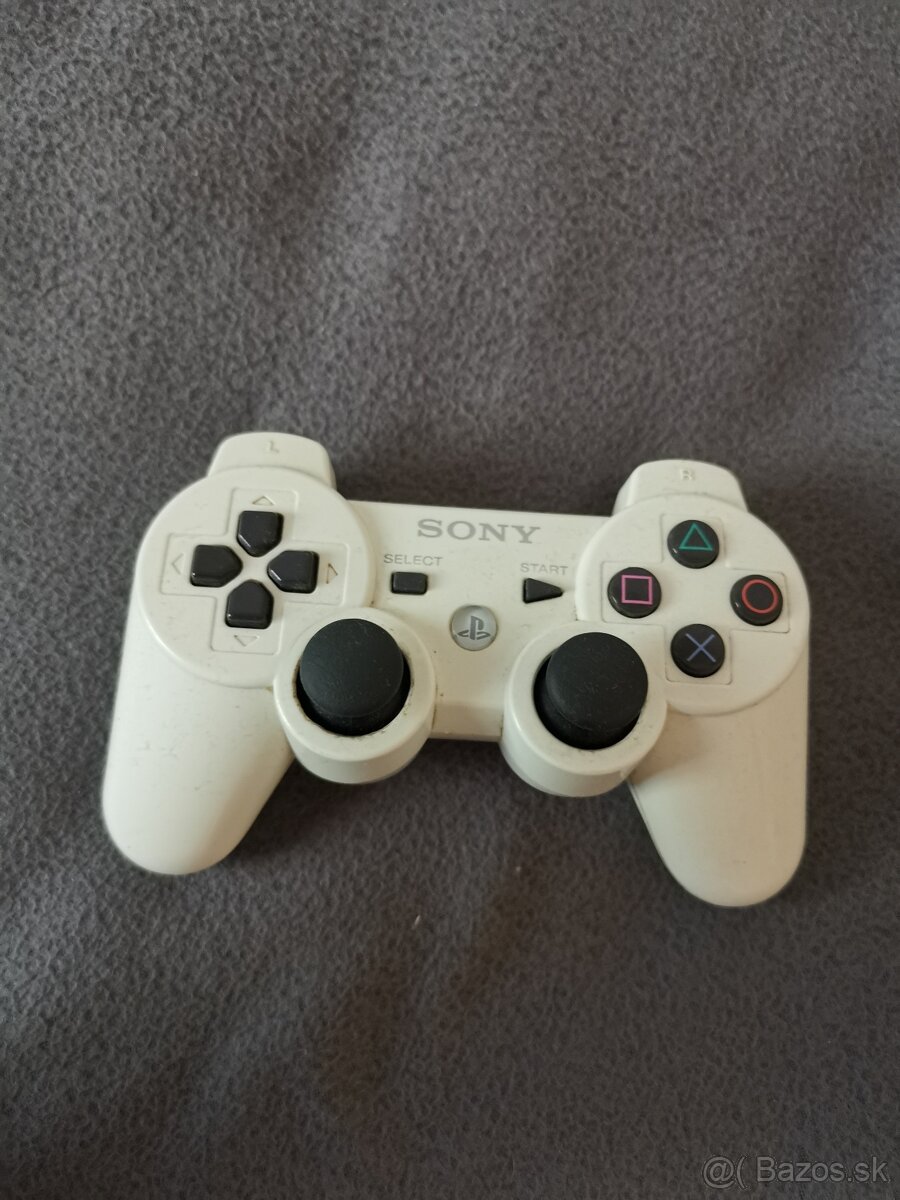 PS3 ovládač - biely