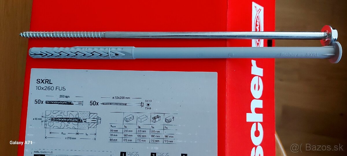KUPIM....FISCHER SRUBY SXRL 10X260