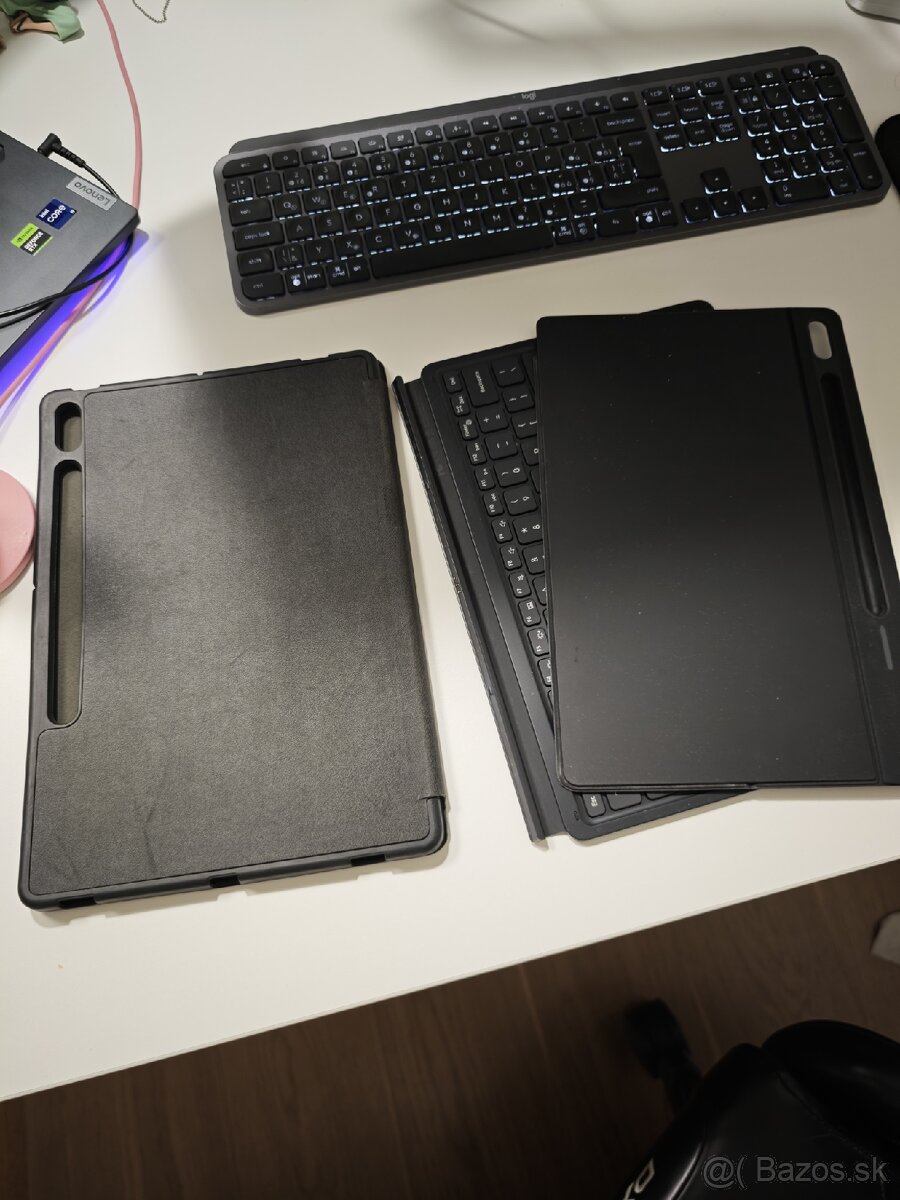 Samsung Galaxy Tab s7+/s8+ obal + book keyboard cover