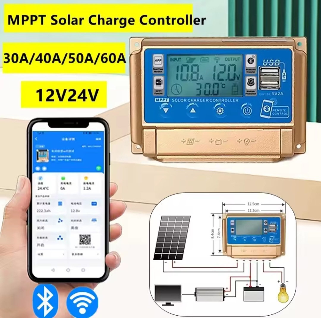 Predám bluetooth solárny regulátor MPPT 30A