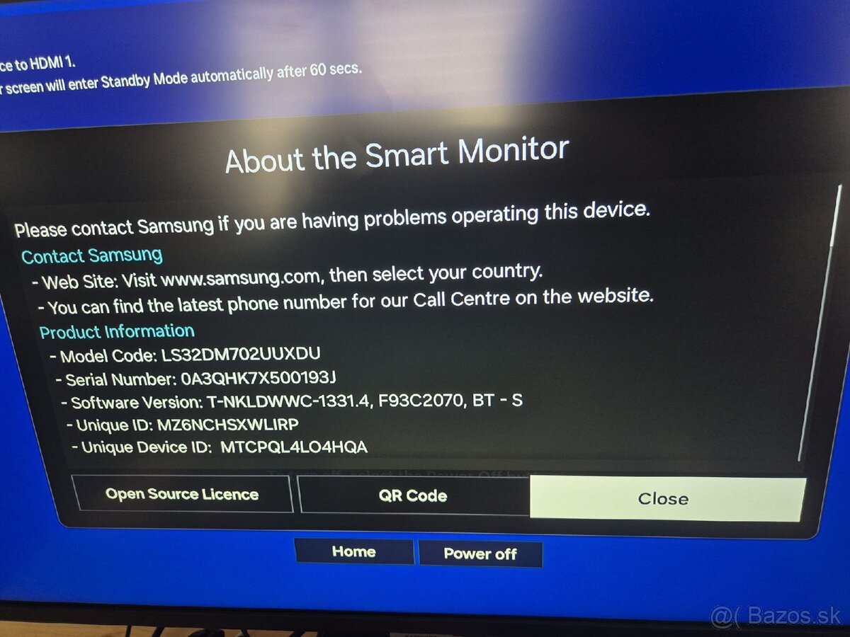 Samsung smart monitor S32DM70