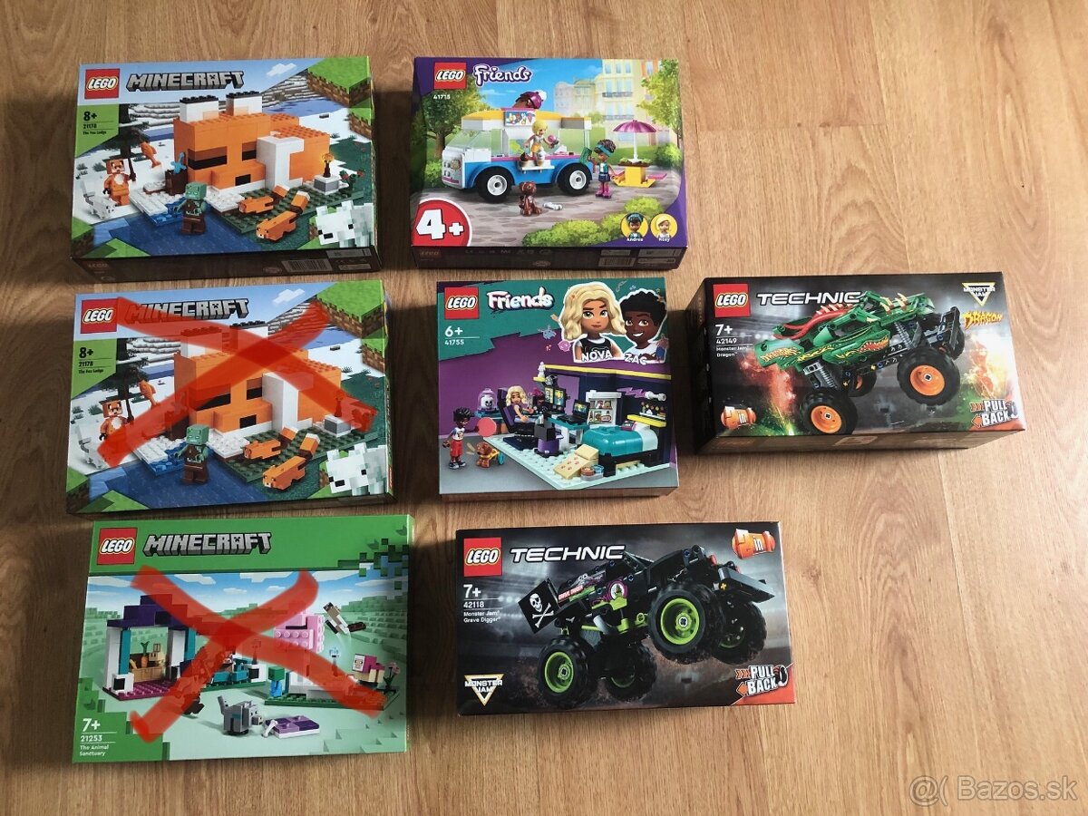 Nové Lego- Minecraft, Friends, Technic