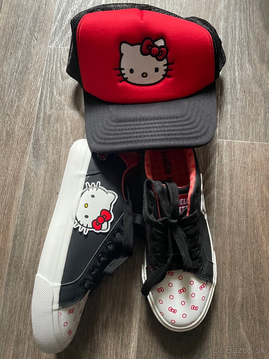 Hello Kitty botasky + šiltovku
