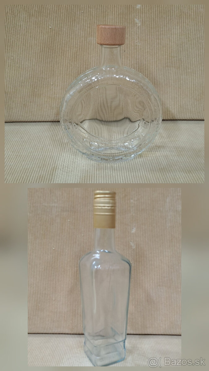Predám nepoužité sklenené fľaše 0,5 l