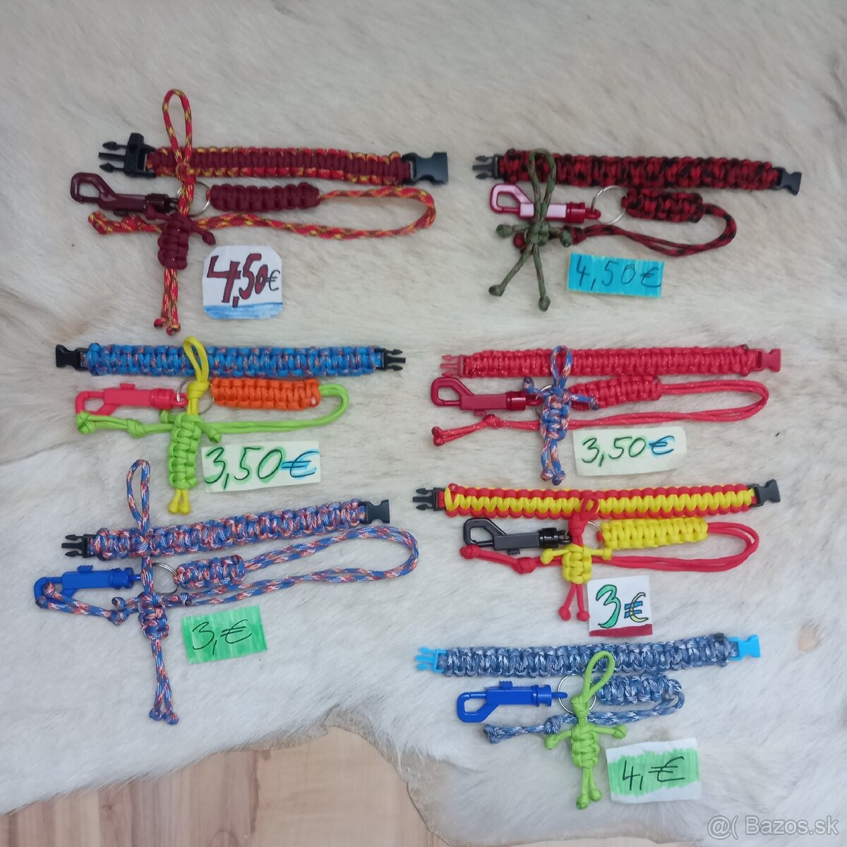 Paracord 550Náramky ručne vyrobené