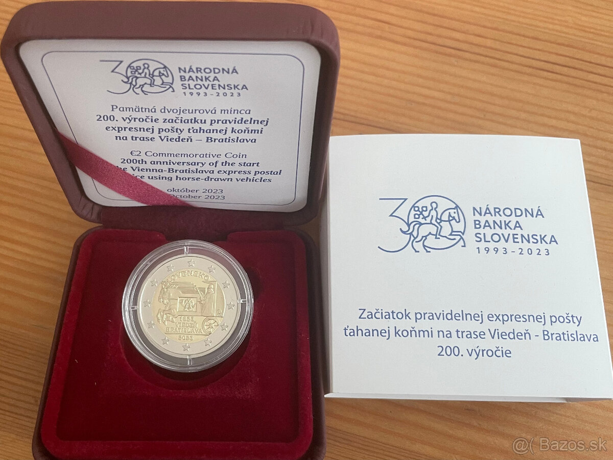 2 € proof minca Slovensko 2023