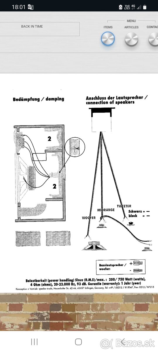 Reprobedne, reproduktory ravemaster rms250w