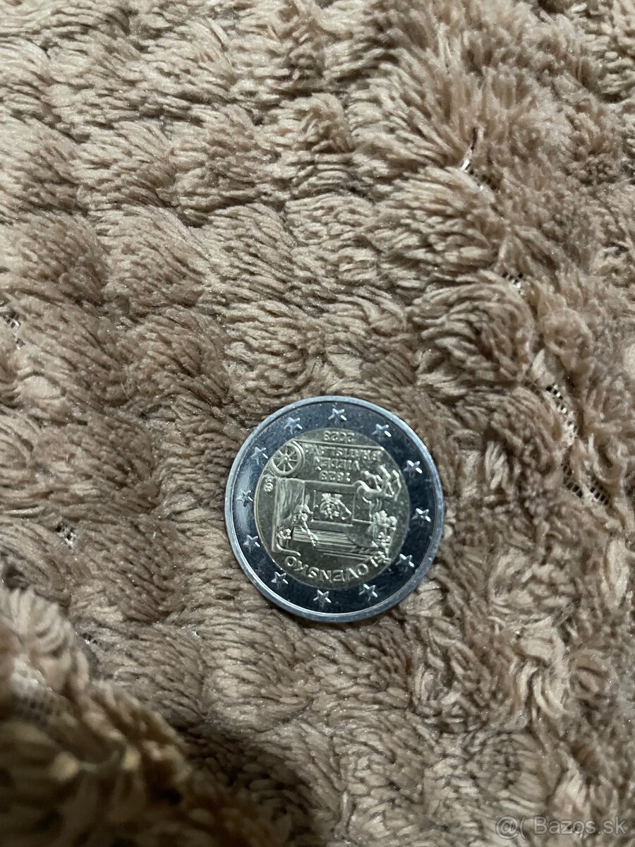 2 eurové mince