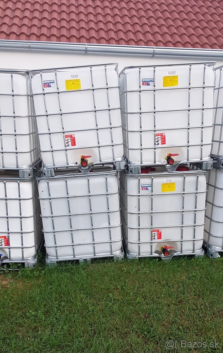 Ibc nádrž voda septik bidon kôš 1000l nádrž rkedukcia kubik5