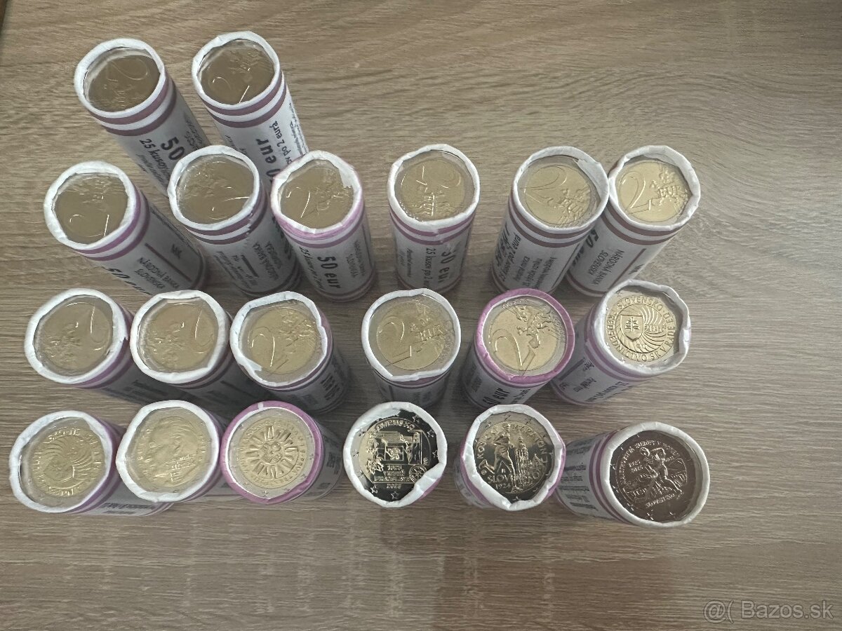 2€ rolky Slovensko