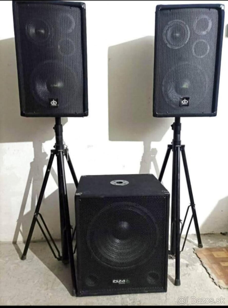 Predam zvukovú zostavu s aktívnym subwooferom  (15",cca 300