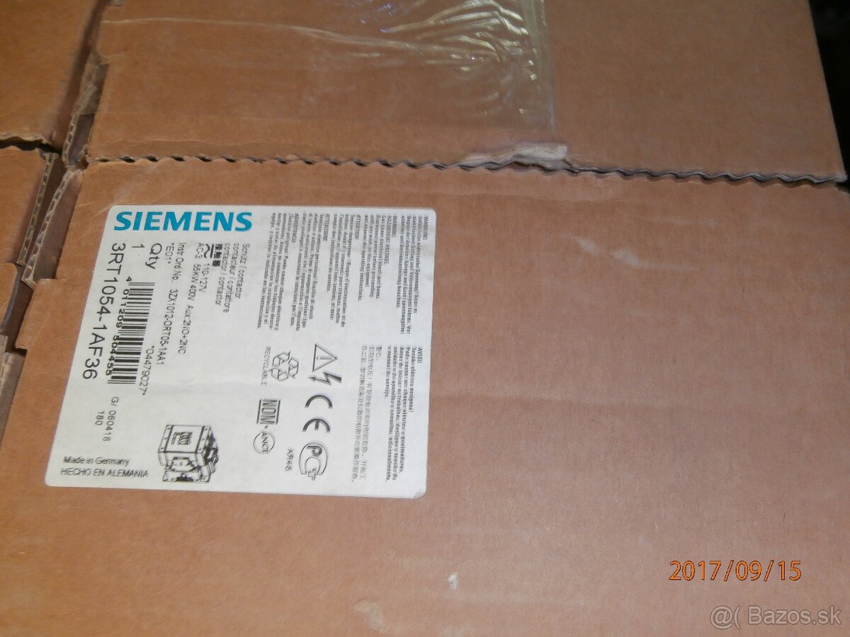 Stykače 3RT1054,110V/55kw,115A.