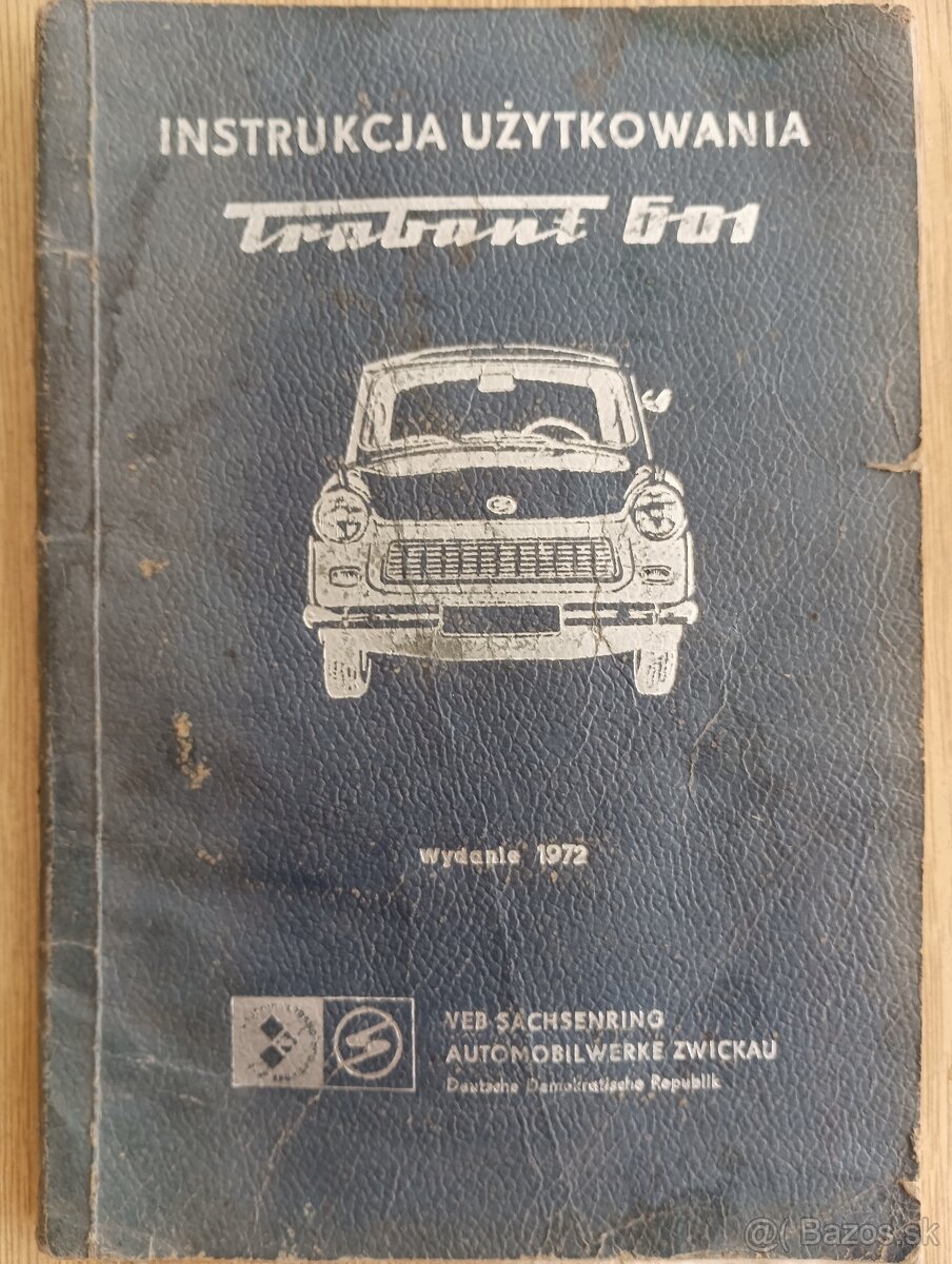 Trabant 601 návod na používanie